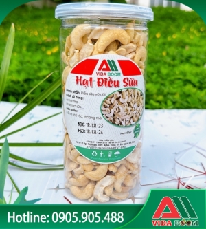 Điều bể sữa cam rang nguyên vị hộp 500gr
