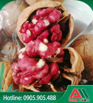 Óc chó đỏ Mỹ (Nguyên quả) bịch 500gr